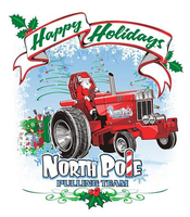 SANTA  and  NORTH POLE PULLING TRACTOR Red1.jpg